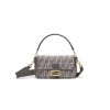 FENDI BAGUETTE - DARK GRAY FF TAPESTRY FABRIC BAG 8BR600ALUNF1J41 (27*15*6cm)