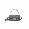 FENDI BAGUETTE - DARK GRAY SHEEPSKIN BAG 8BR600ALMRF1EFW (27*15*6cm)