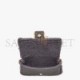 FENDI BAGUETTE - DARK GRAY SHEEPSKIN BAG 8BR600ALMRF1EFW (27*15*6cm)