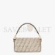 FENDI BAGUETTE - DOVE GRAY FF TAPESTRY FABRIC BAG 8BR600ALUNF1J43 (27*15*6cm)