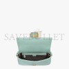 FENDI BAGUETTE - MINT GREEN NAPPA LEATHER BAG 8BR600A72VF1IV6 (27*15*6cm)