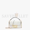 FENDI BAGUETTE MINI - WHITE LEATHER BAG 8BS017A72VF15AO (19*11.5*4cm)