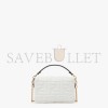 FENDI BAGUETTE MINI - WHITE LEATHER BAG 8BS017A72VF15AO (19*11.5*4cm)