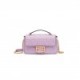 FENDI BAGUETTE CHAIN MIDI - LILAC NAPPA LEATHER BAG 8BR793AH9CF1HO5 (24*14.5*7cm)