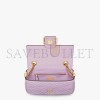 FENDI BAGUETTE CHAIN MIDI - LILAC NAPPA LEATHER BAG 8BR793AH9CF1HO5 (24*14.5*7cm)