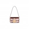 FENDI MINI BAGUETTE 1997 - PINK LEATHER AND SEQUINNED BAG 8BS049AISLF1H37 (19.5*11*5cm)