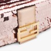 FENDI MINI BAGUETTE 1997 - PINK LEATHER AND SEQUINNED BAG 8BS049AISLF1H37 (19.5*11*5cm)