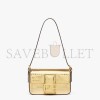 FENDI MINI BAGUETTE 1997 - GOLD-COLORED PYTHON LEATHER BAG 8BS049ABJZF1GNN (19.5*11*5cm)