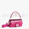 FENDI BAGUETTE - FUCHSIA SEQUINNED BAG 8BR600A9X2F1HY1 (27*15*6cm)