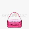 FENDI BAGUETTE - FUCHSIA SEQUINNED BAG 8BR600A9X2F1HY1 (27*15*6cm)