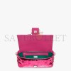 FENDI BAGUETTE - FUCHSIA SEQUINNED BAG 8BR600A9X2F1HY1 (27*15*6cm)