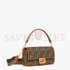 FENDI BAGUETTE - GREEN CANVAS BAG 8BR600A9P6F1891 (27*15*6cm)