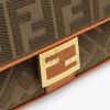 FENDI BAGUETTE - GREEN CANVAS BAG 8BR600A9P6F1891 (27*15*6cm)