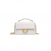 FENDI BAGUETTE CHAIN LARGE - WHITE NAPPA LEATHER BAG 8BR795AH9CF15AO (32*19.5*11cm)