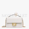 FENDI BAGUETTE CHAIN LARGE - WHITE NAPPA LEATHER BAG 8BR795AH9CF15AO (32*19.5*11cm)