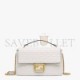 FENDI BAGUETTE CHAIN LARGE - WHITE NAPPA LEATHER BAG 8BR795AH9CF15AO (32*19.5*11cm)