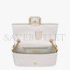 FENDI BAGUETTE CHAIN LARGE - WHITE NAPPA LEATHER BAG 8BR795AH9CF15AO (32*19.5*11cm)