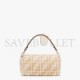 FENDI BAGUETTE - WHITE SHEEPSKIN BAG 8BR600A8HPF1F7K (27*15*6cm)