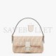 FENDI BAGUETTE 1997 - BEIGE FF WOOL BAG 8BR792AH9EF1FEM (28*13.5*6cm)