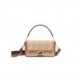 FENDI BAGUETTE - BEIGE FF CANVAS BAG 8BR600AC9OF1DSZ (27*15*6cm)