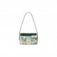 FENDI MINI BAGUETTE 1997 - GREEN LEATHER AND SEQUINNED BAG 8BS049AISLF1H38 (19.5*11*5cm)