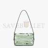 FENDI MINI BAGUETTE 1997 - GREEN LEATHER AND SEQUINNED BAG 8BS049AISLF1H38 (19.5*11*5cm)