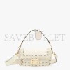 FENDI BAGUETTE - WHITE LEATHER BAG 8BR600AHWDF0K7E (27*15*6cm)