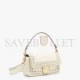 FENDI BAGUETTE - WHITE LEATHER BAG 8BR600AHWDF0K7E (27*15*6cm)