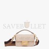 FENDI MINI BAGUETTE - PINK FF CANVAS BAG 8BS017AC9OF1F7L (19*11.5*4cm)