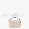 FENDI MINI BAGUETTE - PINK FF CANVAS BAG 8BS017AC9OF1F7L (19*11.5*4cm)