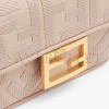 FENDI MINI BAGUETTE - PINK FF CANVAS BAG 8BS017AC9OF1F7L (19*11.5*4cm)