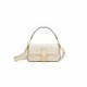 FENDI BAGUETTE - WHITE LEATHER BAG 8BR600AHMQF1FIR (27*15*6cm)