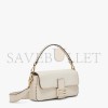 FENDI BAGUETTE - WHITE FULL GRAIN LEATHER BAG 8BR600AH95F0VWM (27*15*6cm)