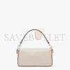 FENDI BAGUETTE - WHITE FULL GRAIN LEATHER BAG 8BR600AH95F0VWM (27*15*6cm)