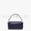 FENDI BAGUETTE - BLUE NAPPA LEATHER BAG 8BR600A72VF19PO (27*15*6cm)