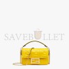 FENDI BAGUETTE MINI - YELLOW FF NAPPA LEATHER BAG 8BS017A72VF18MG (19*11.5*4cm)