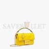 FENDI BAGUETTE MINI - YELLOW FF NAPPA LEATHER BAG 8BS017A72VF18MG (19*11.5*4cm)