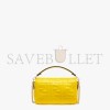 FENDI BAGUETTE MINI - YELLOW FF NAPPA LEATHER BAG 8BS017A72VF18MG (19*11.5*4cm)