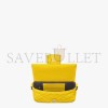 FENDI BAGUETTE MINI - YELLOW FF NAPPA LEATHER BAG 8BS017A72VF18MG (19*11.5*4cm)