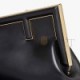 FENDI FIRST MIDI - BLACK LEATHER BAG 8BP137ABVEF0KUR (30*20*14cm)