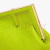 FENDI FIRST SMALL - ACID GREEN OSTRICH LEATHER BAG 8BP129C37F1JCP (26*18*9.5cm)