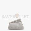 FENDI FIRST SMALL - PALE GRAY SHEEPSKIN BAG 8BP129AHNAF1CKX (26*18*9.5cm)