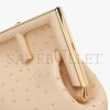 FENDI FIRST SMALL - BEIGE OSTRICH LEATHER BAG 8BP129Q95F1DM1 (26*18*9.5cm)