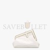 FENDI FIRST SMALL - WHITE LAQUE CROCODILE LEATHER BAG 8BP129AKRSF0L10 (26*18*9.5cm)