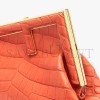 FENDI FIRST SMALL - RED CROCODILE LEATHER BAG 8BP129AGXTF0C3Q (26*18*9.5cm)