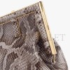 FENDI FIRST SMALL - DARK GRAY PYTHON LEATHER BAG 8BP129A0ZFF0KYA (26*18*9.5cm)