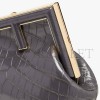 FENDI FIRST SMALL - DARK GRAY CROCODILE BAG 8BP129AKRSF1EFW (26*18*9.5cm)