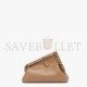 FENDI FIRST SMALL - BEIGE LEATHER BAG WITH EXOTIC DETAILS 8BP129AGWRF1GEM (26*18*9.5cm)