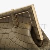 FENDI FIRST SMALL - GREEN CROCODILE BAG 8BP129AGXTF14QW (26*18*9.5cm)