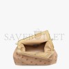 FENDI FIRST MEDIUM - BEIGE FLANNEL BAG WITH EMBROIDERY 8BP127AHNGF0J2D (32.5*23.5*15cm)